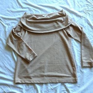 Comfy soft super cowel off shoulder